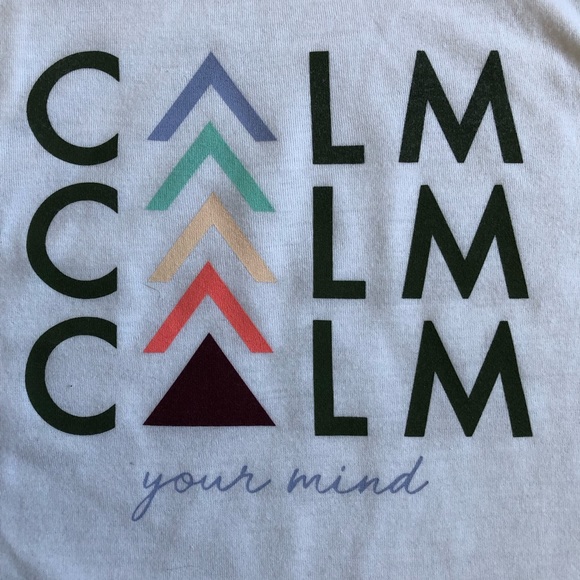 NWOT Calm your mind sleeveless women’s shirt - Picture 2 of 4